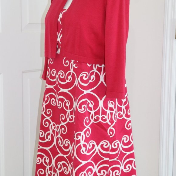 Ann Taylor Dress Spaghetti Strap with Matching Shrug Sweater Size 12P - Picture 6 of 14